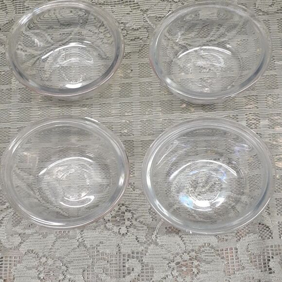 ANCHOR Hocking set of 4 Oval #1019, 24, 10 oz clear glass dishes - Picture 2 of 4